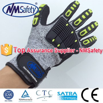 NMSAFETY nitrile coatde anti-dérapant gants de travail mécanique